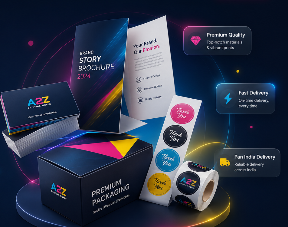 Premium printing products, packaging, brochures, business cards and labels